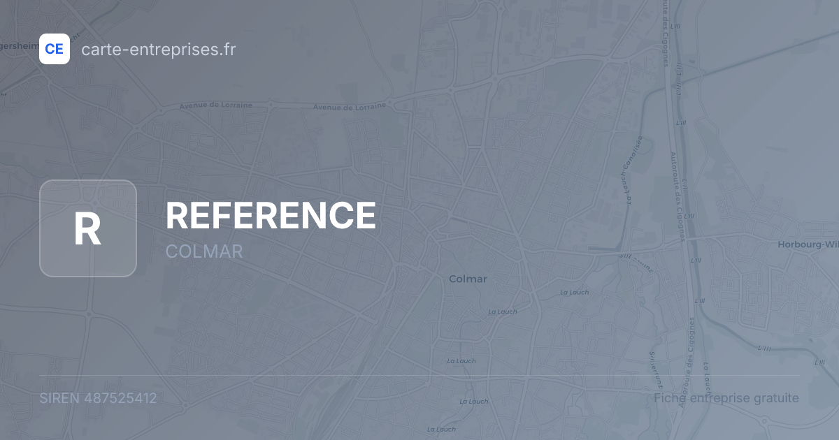 REFERENCE — 487525412 — fiche entreprise