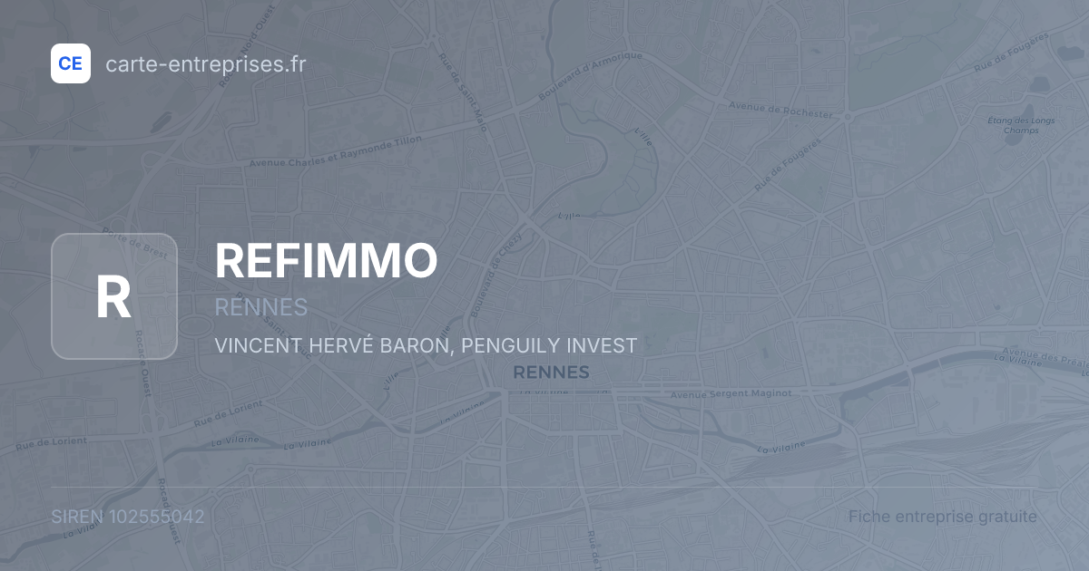 REFIMMO — 102555042 — fiche entreprise