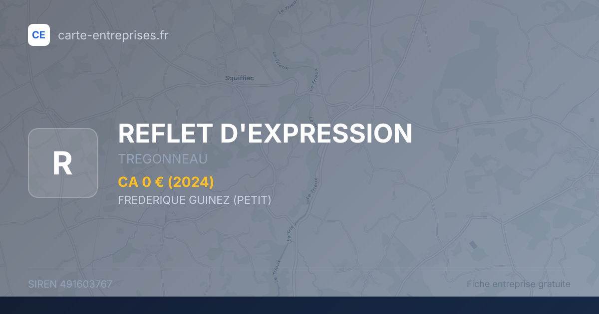 REFLET D'EXPRESSION — 491603767 — fiche entreprise