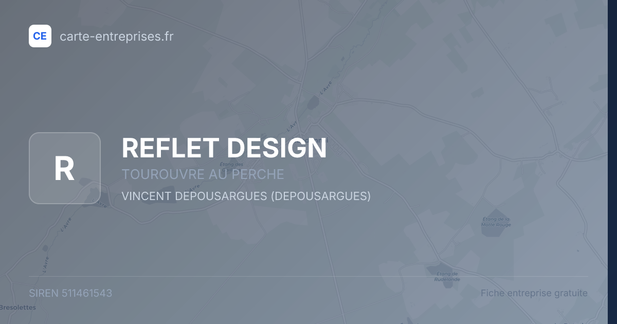 REFLET DESIGN — 511461543 — fiche entreprise