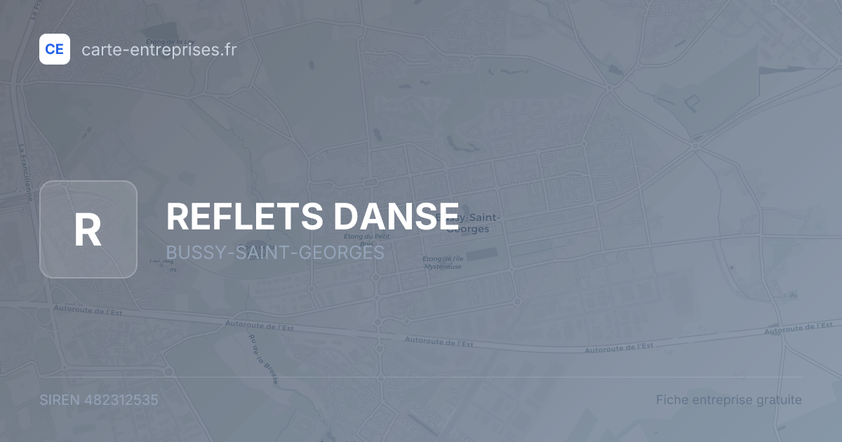 REFLETS DANSE — 482312535 — fiche entreprise