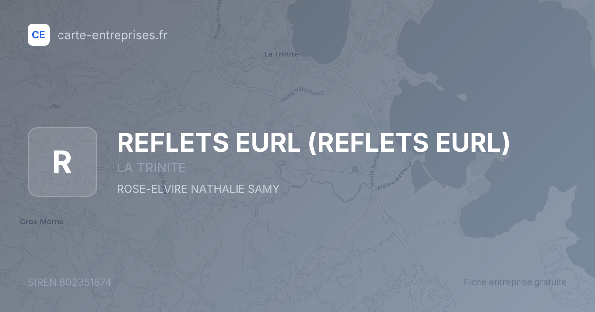 REFLETS EURL — 802351874 — fiche entreprise