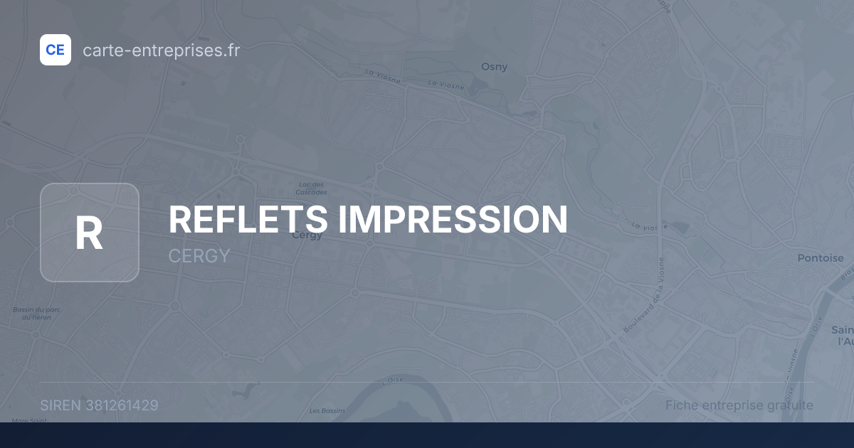 REFLETS IMPRESSION — 381261429 — fiche entreprise