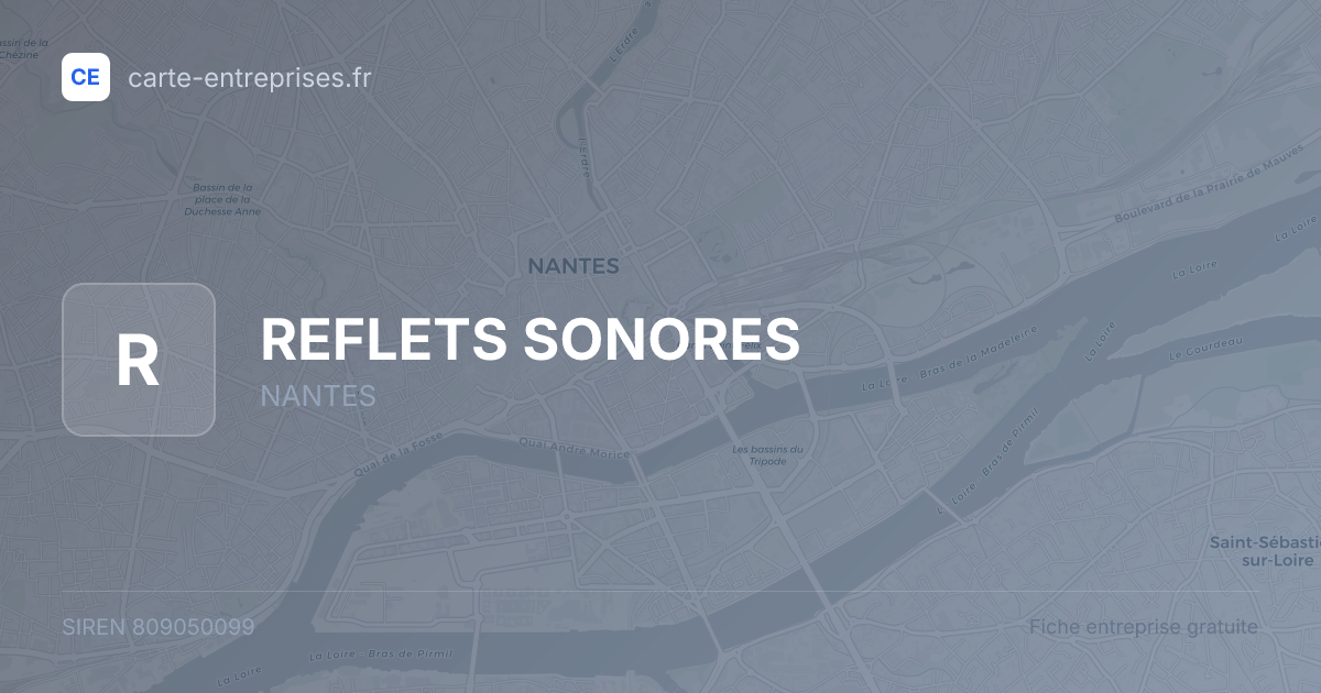 REFLETS SONORES — 809050099 — fiche entreprise