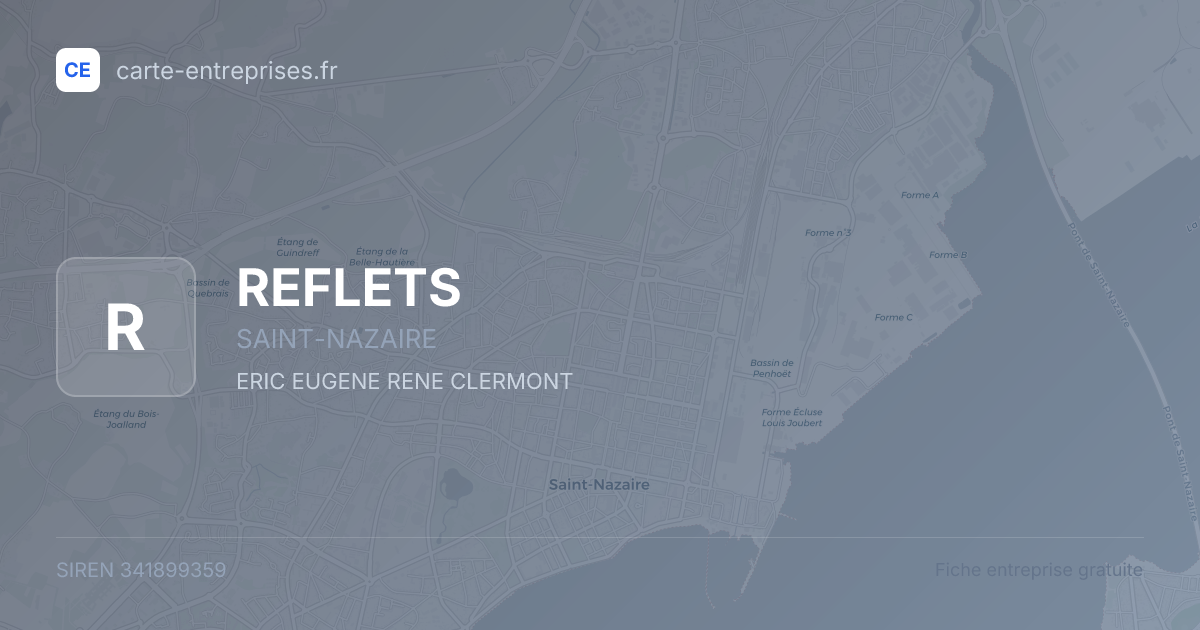 REFLETS — 341899359 — fiche entreprise