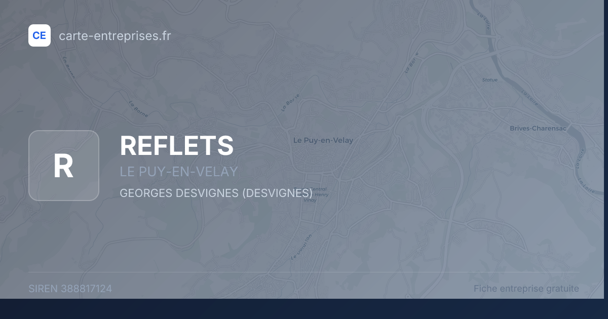 REFLETS — 388817124 — fiche entreprise