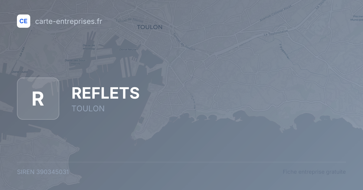 REFLETS — 390345031 — fiche entreprise