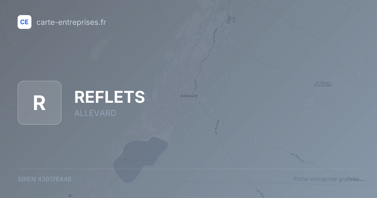 REFLETS — 438176448 — fiche entreprise
