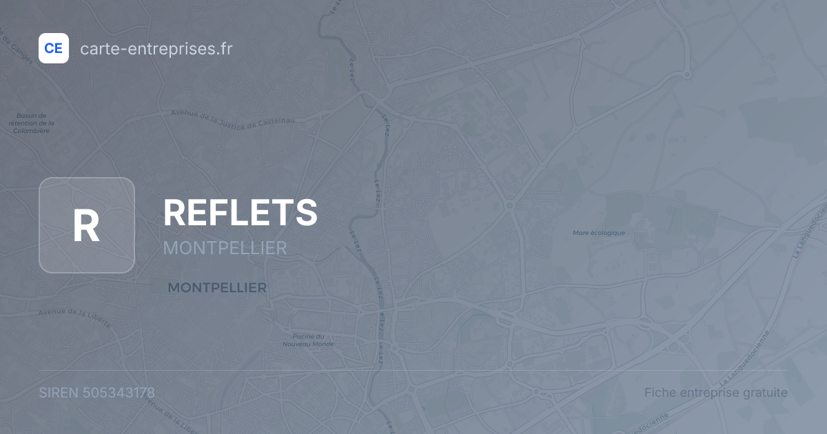REFLETS — 505343178 — fiche entreprise