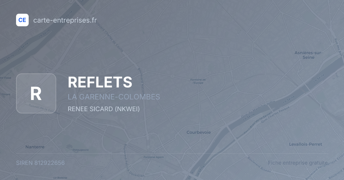 REFLETS — 812922656 — fiche entreprise