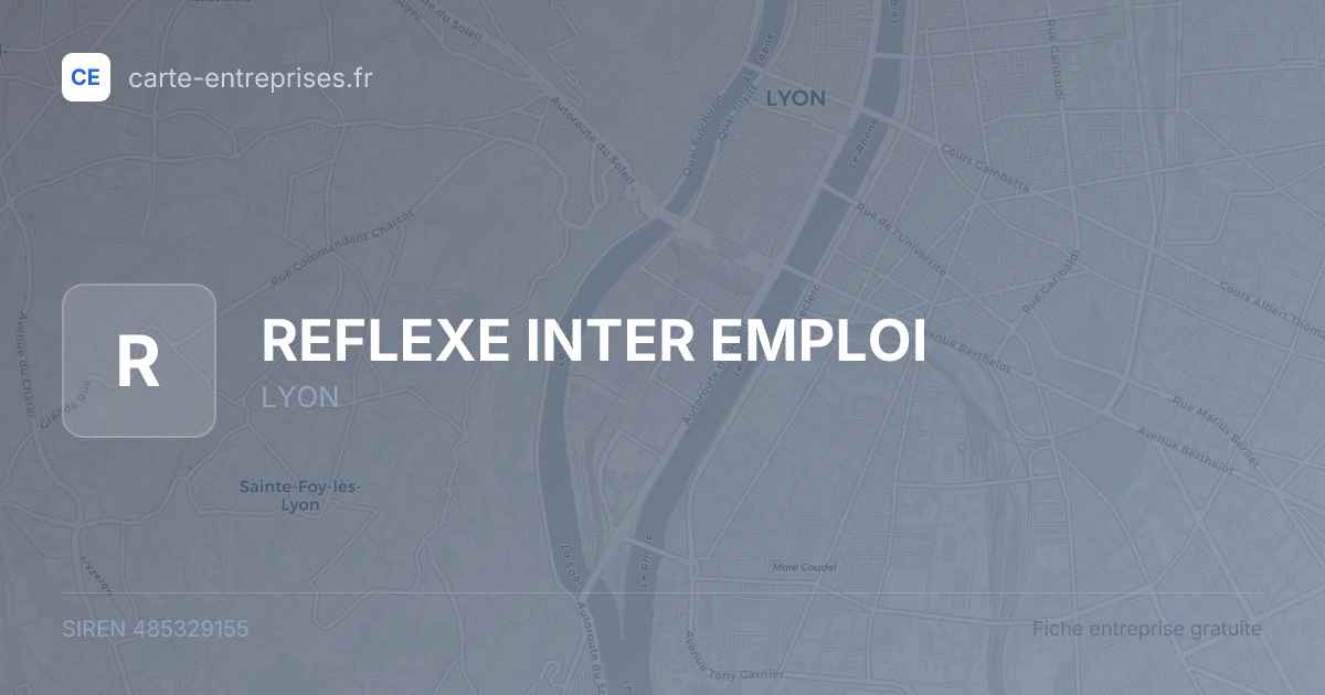 REFLEXE INTER EMPLOI — 485329155 — fiche entreprise