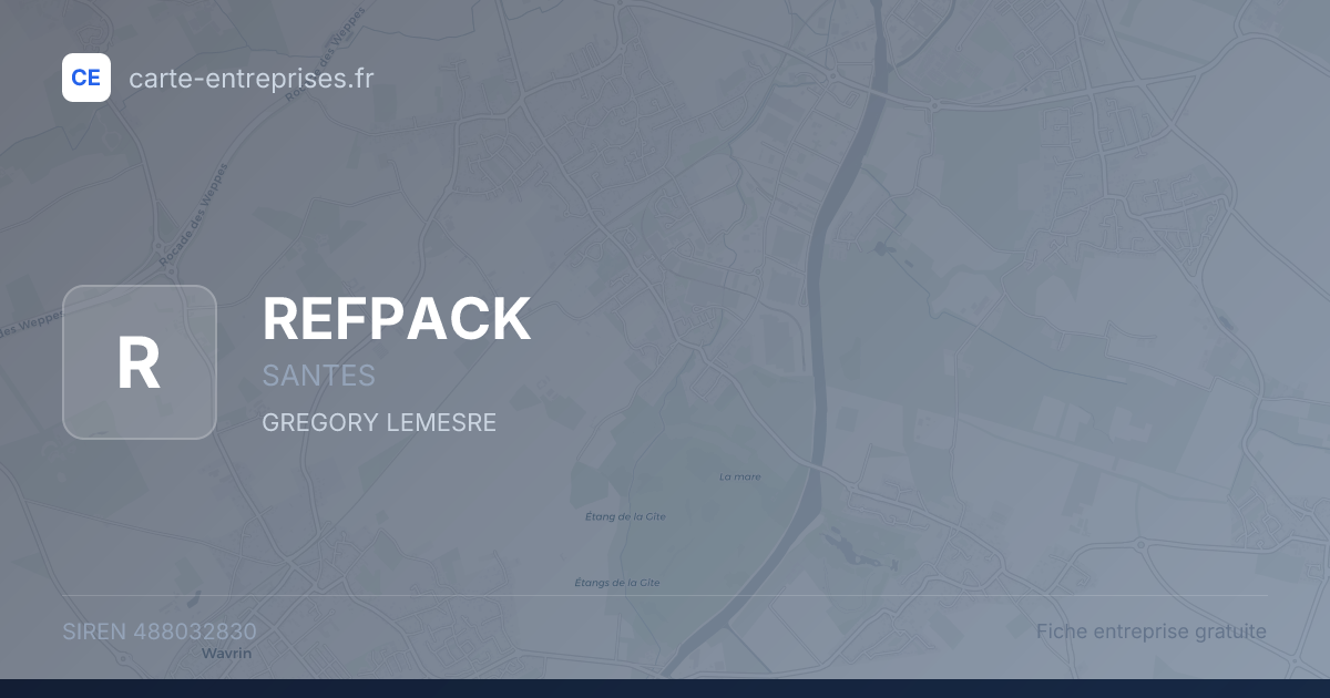 REFPACK — 488032830 — fiche entreprise