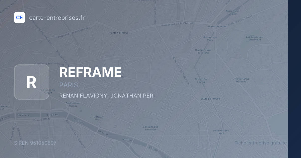 REFRAME — 951050897 — fiche entreprise
