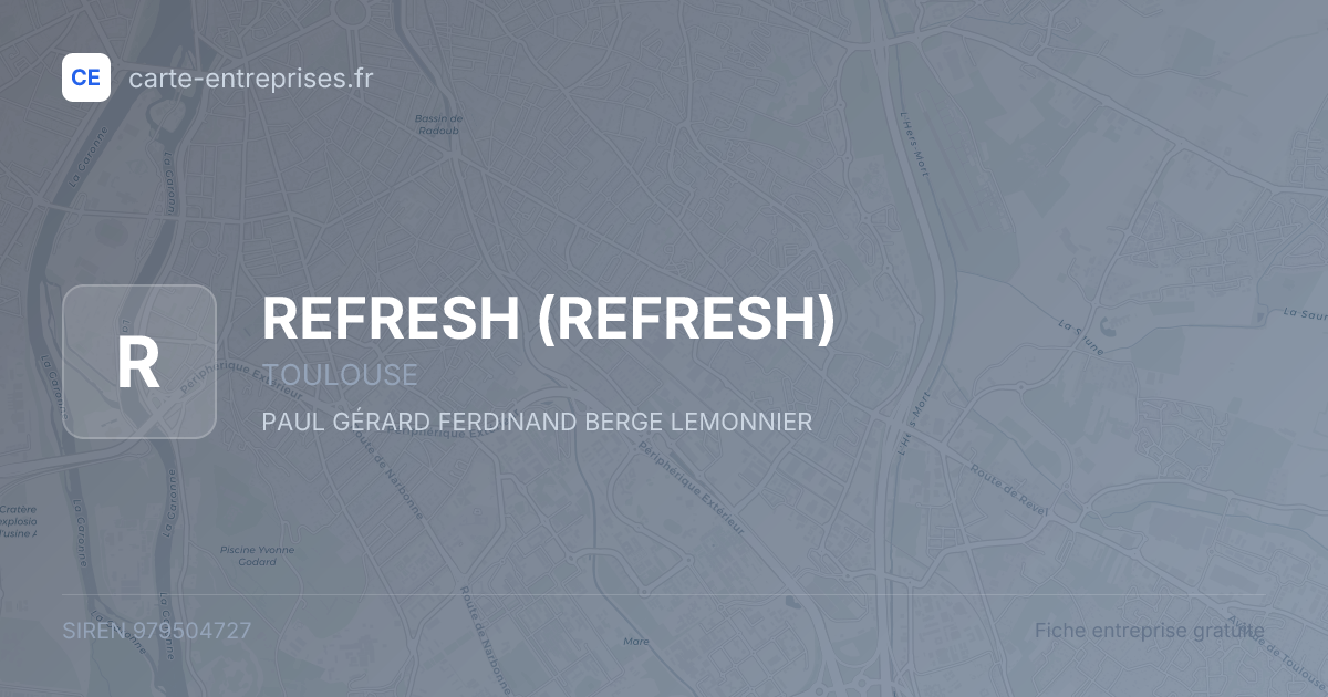 REFRESH — 979504727 — fiche entreprise