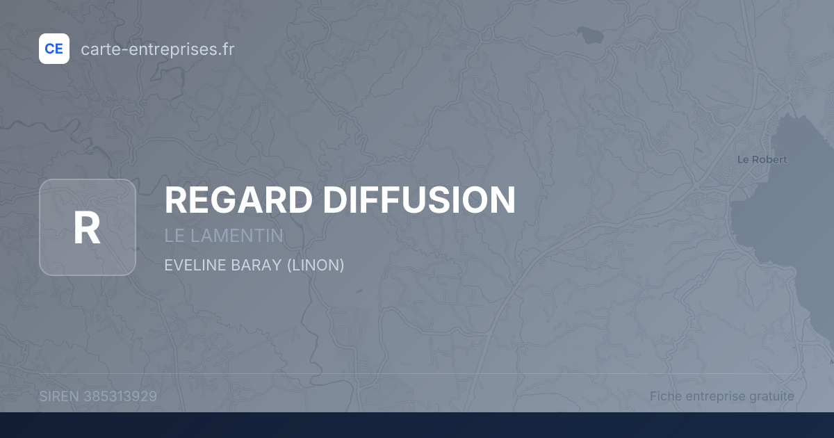 REGARD DIFFUSION — 385313929 — fiche entreprise