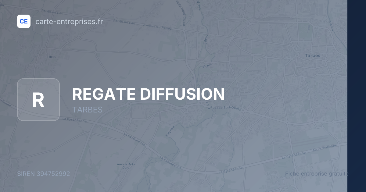 REGATE DIFFUSION — 394752992 — fiche entreprise
