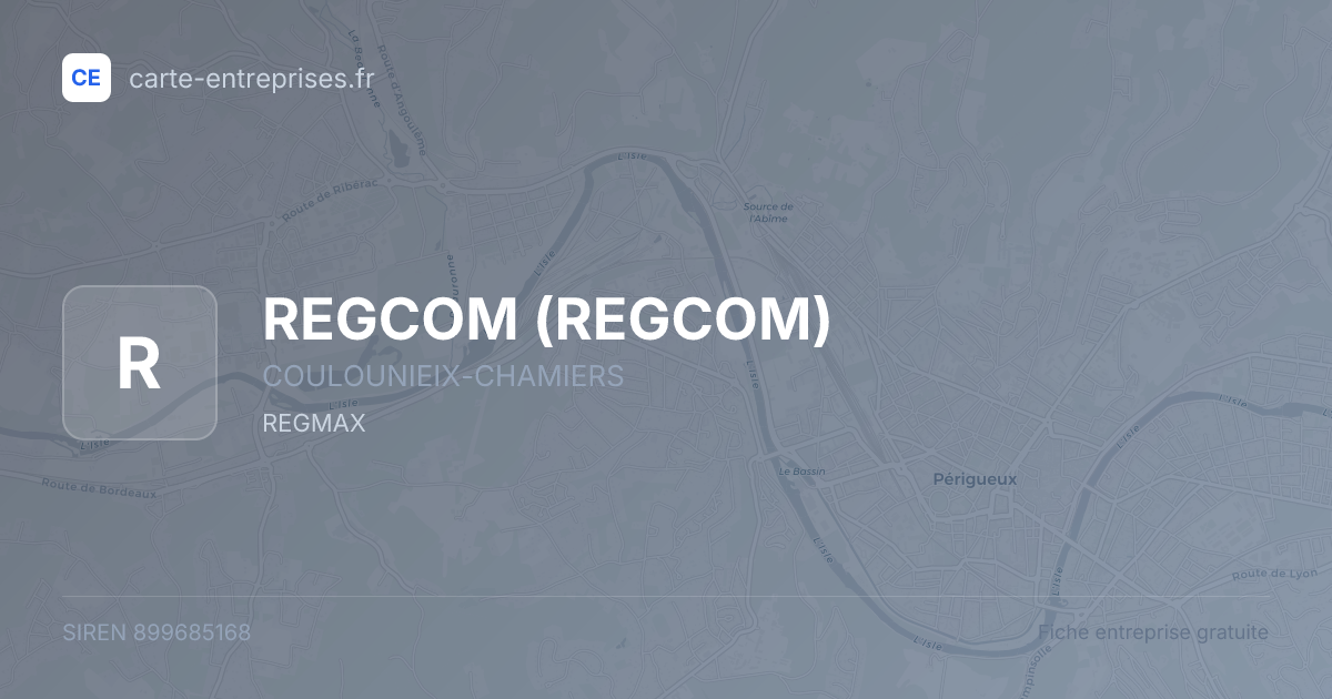 REGCOM — 899685168 — fiche entreprise