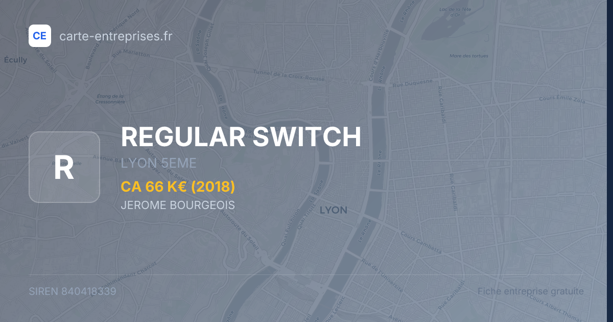 REGULAR SWITCH — 840418339 — fiche entreprise