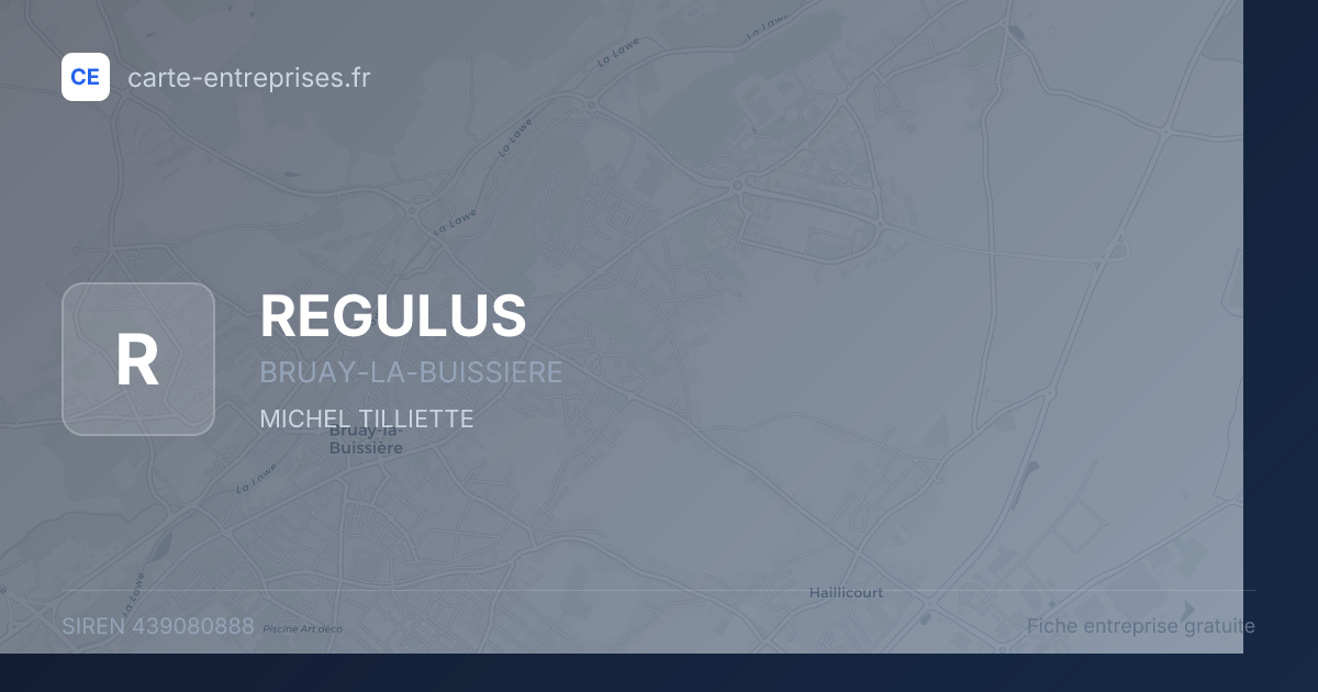 REGULUS — 439080888 — fiche entreprise