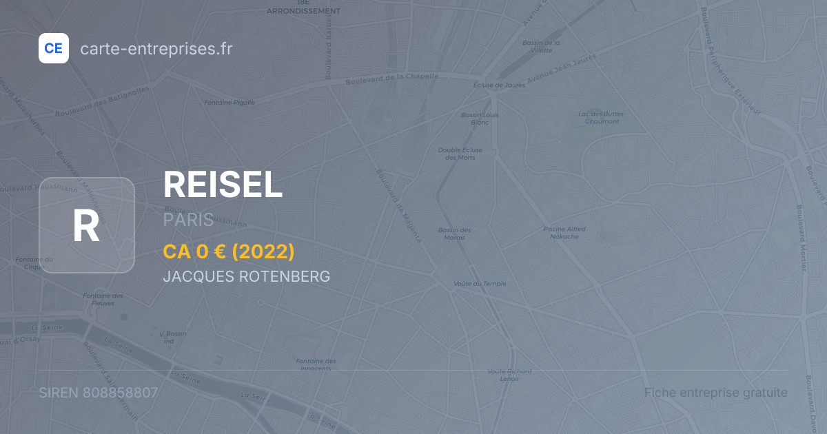 REISEL — 808858807 — fiche entreprise