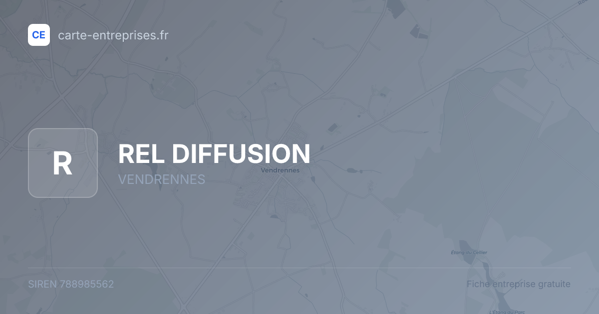 REL DIFFUSION — 788985562 — fiche entreprise