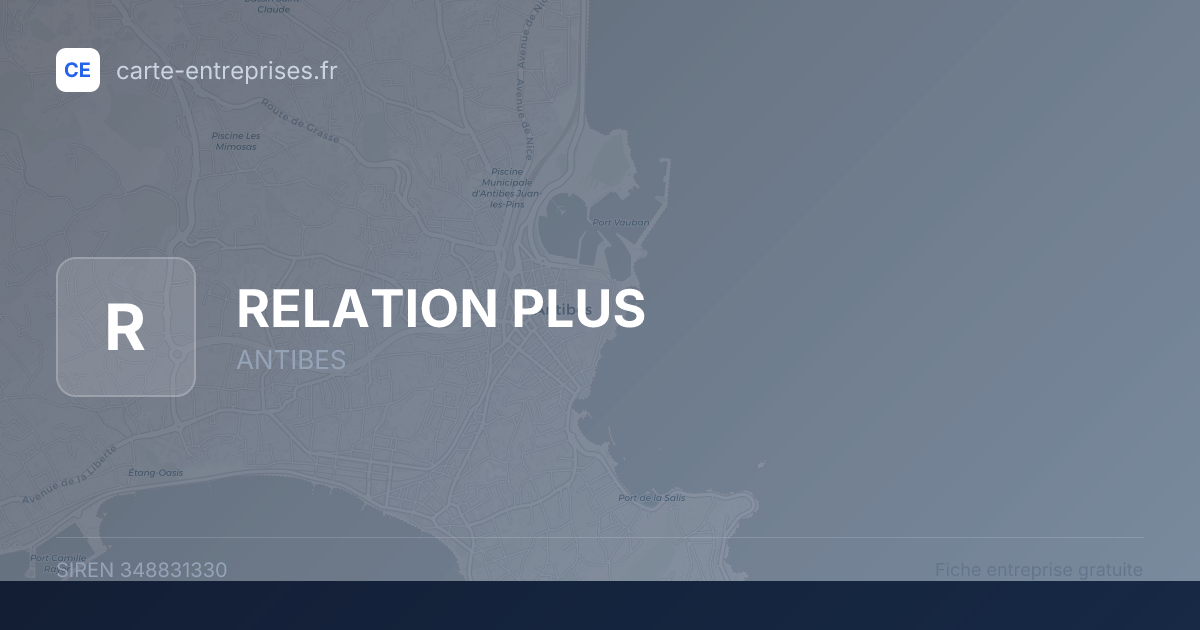 RELATION PLUS — 348831330 — fiche entreprise