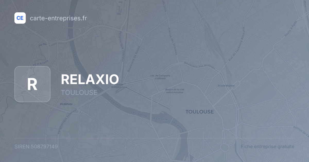 RELAXIO — 508797149 — fiche entreprise