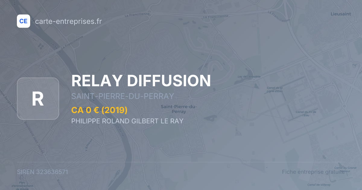 RELAY DIFFUSION — 323636571 — fiche entreprise