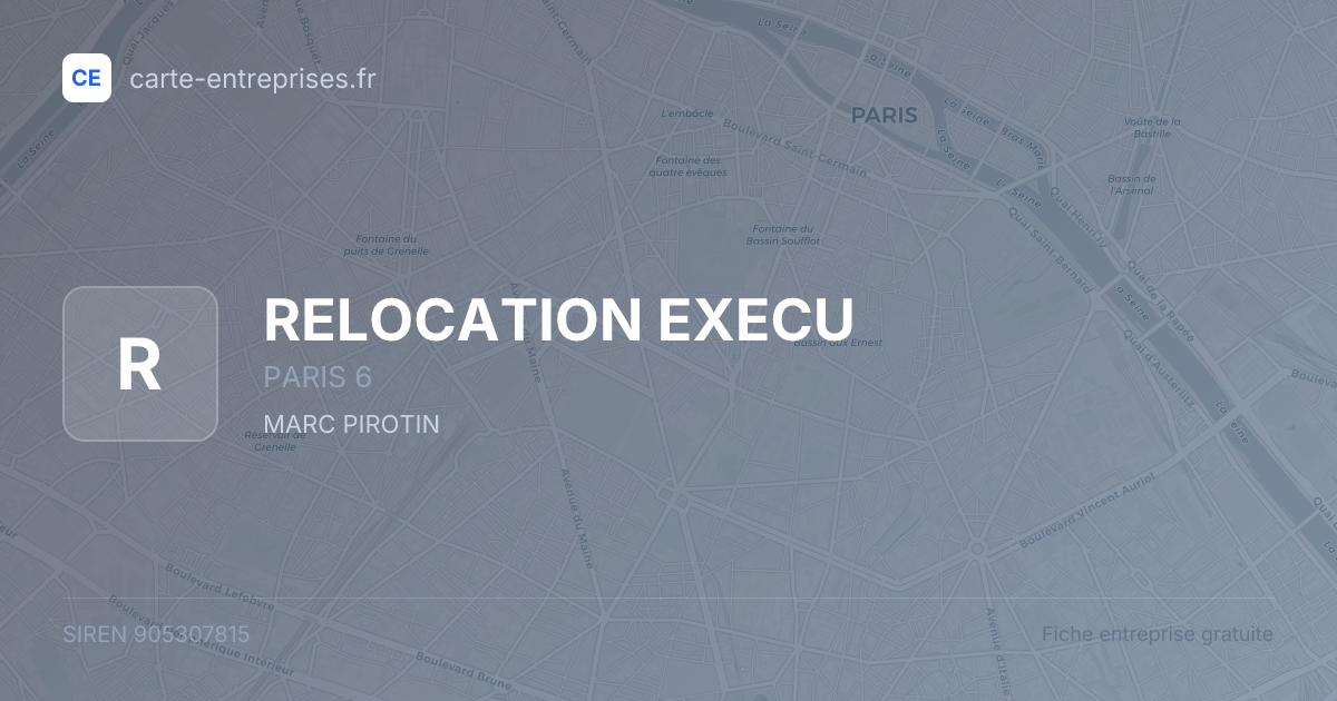 RELOCATION EXECU — 905307815 — fiche entreprise