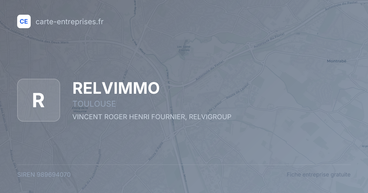 RELVIMMO — 989694070 — fiche entreprise