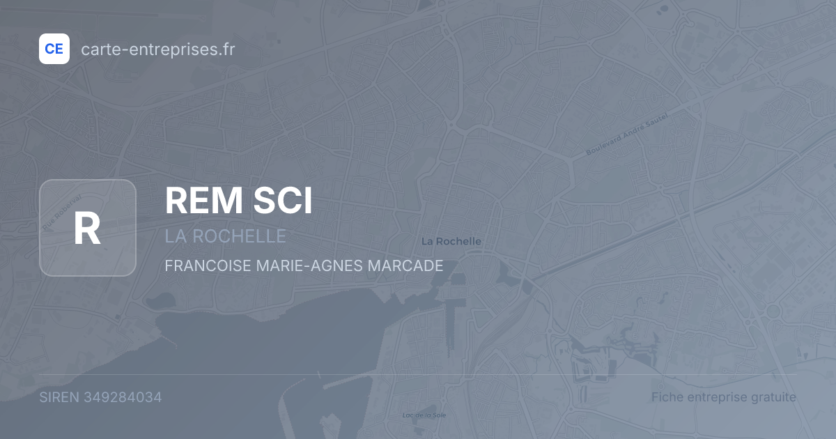 REM SCI — 349284034 — fiche entreprise