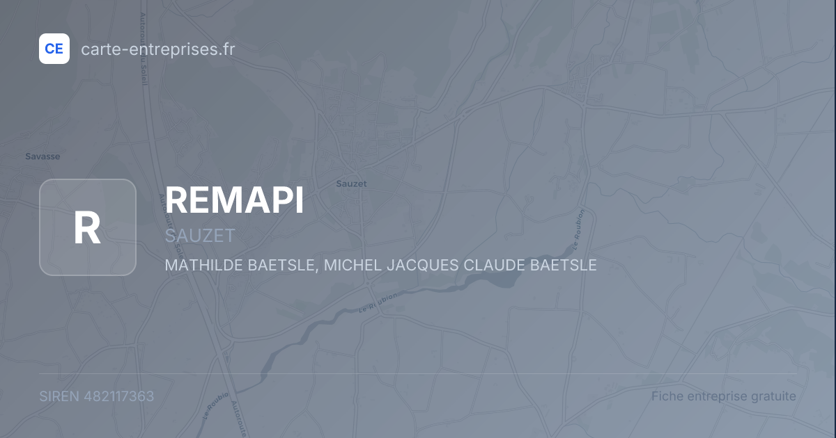 REMAPI — 482117363 — fiche entreprise