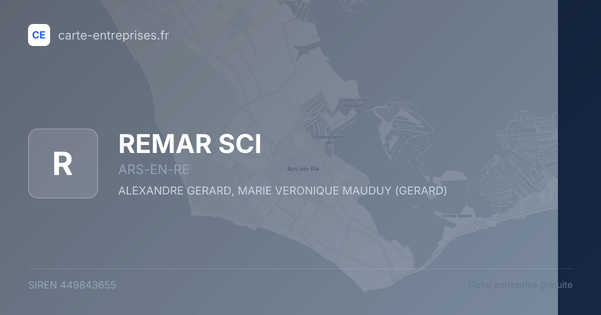 REMAR SCI — 449843655 — fiche entreprise