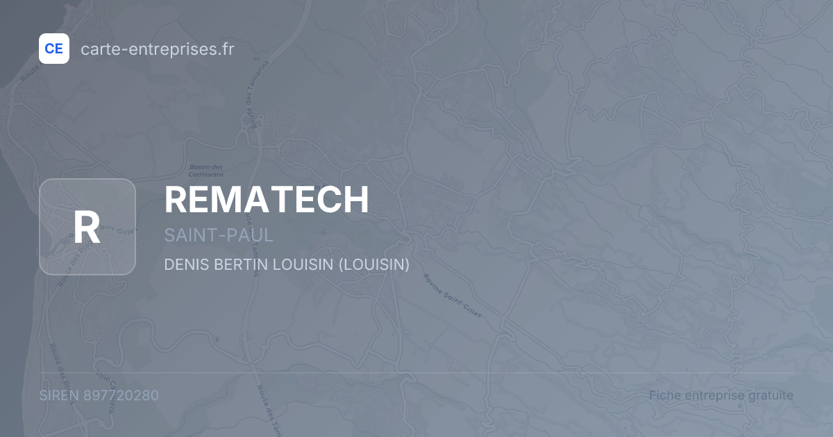 REMATECH — 897720280 — fiche entreprise