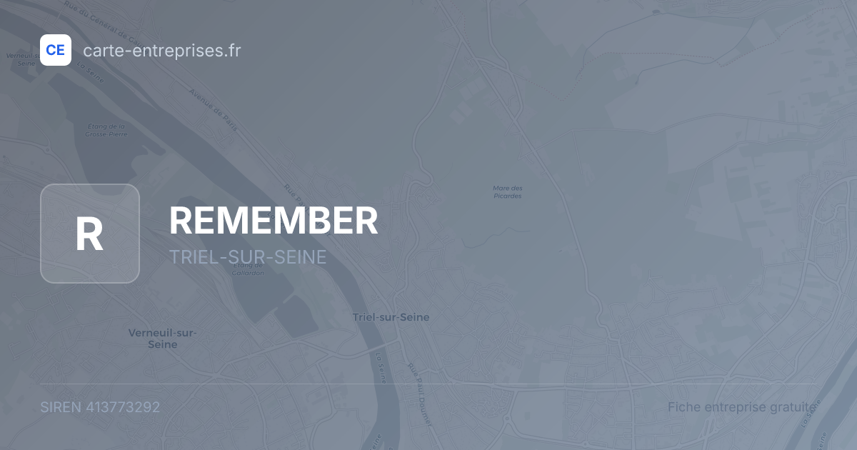 REMEMBER — 413773292 — fiche entreprise