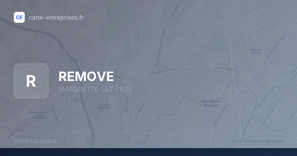 REMOVE — 528320625 — fiche entreprise