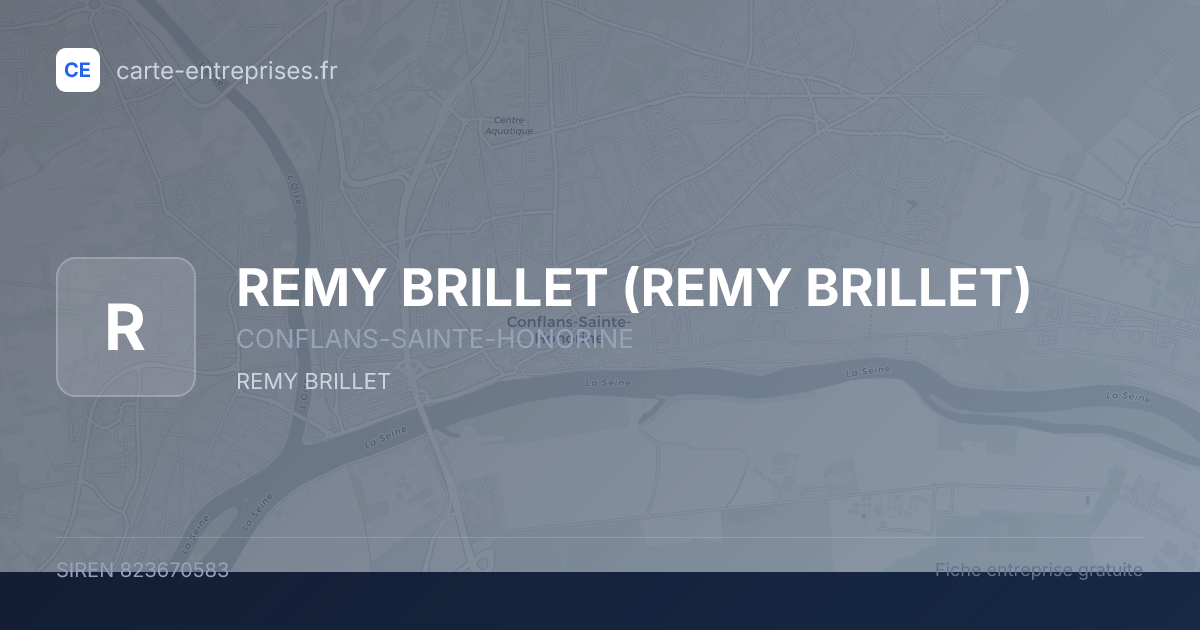 REMY BRILLET (REMY BRILLET) — 823670583 — fiche entreprise
