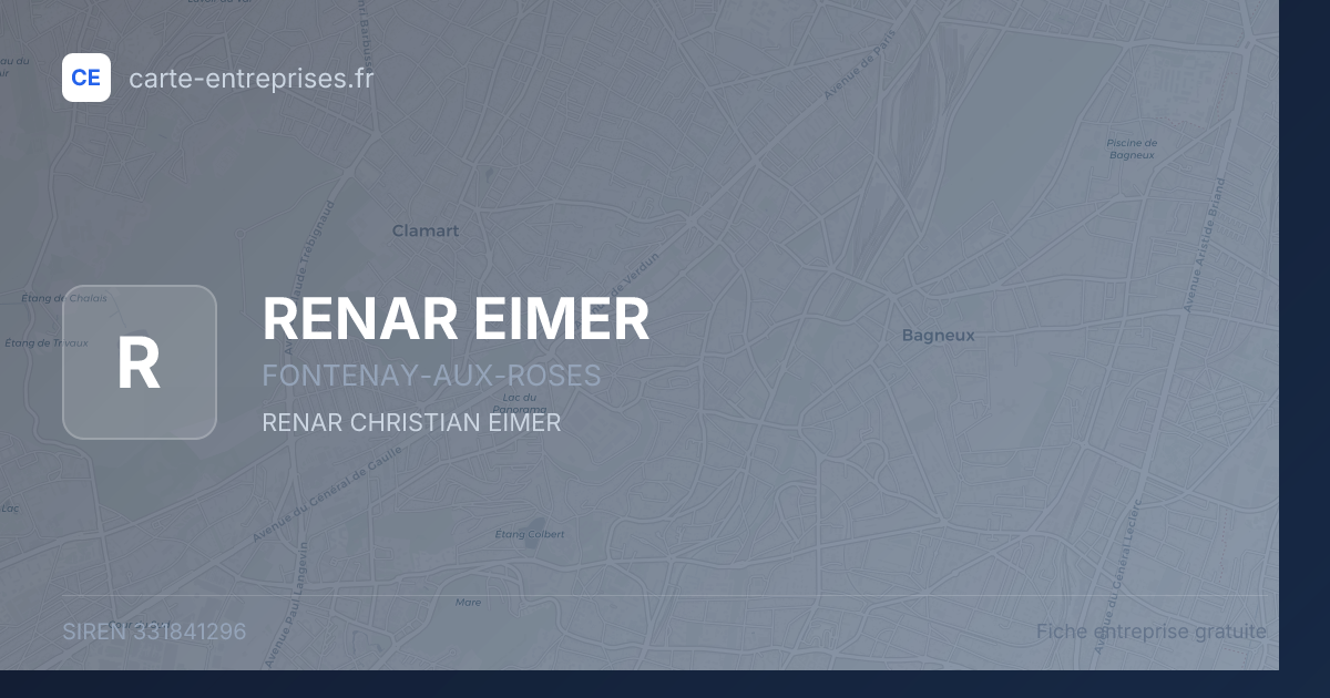 RENAR EIMER — 331841296 — fiche entreprise