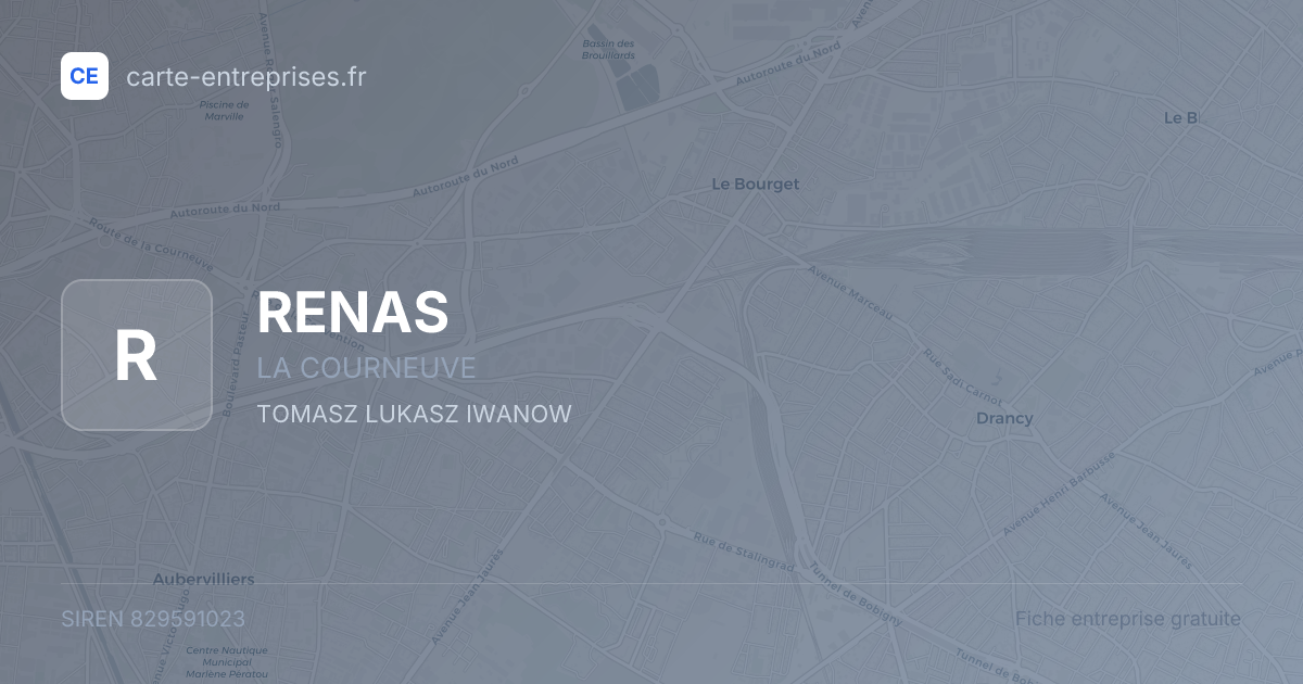 RENAS — 829591023 — fiche entreprise