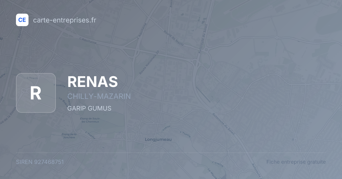 RENAS — 927468751 — fiche entreprise