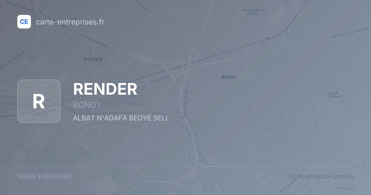 RENDER — 939062683 — fiche entreprise