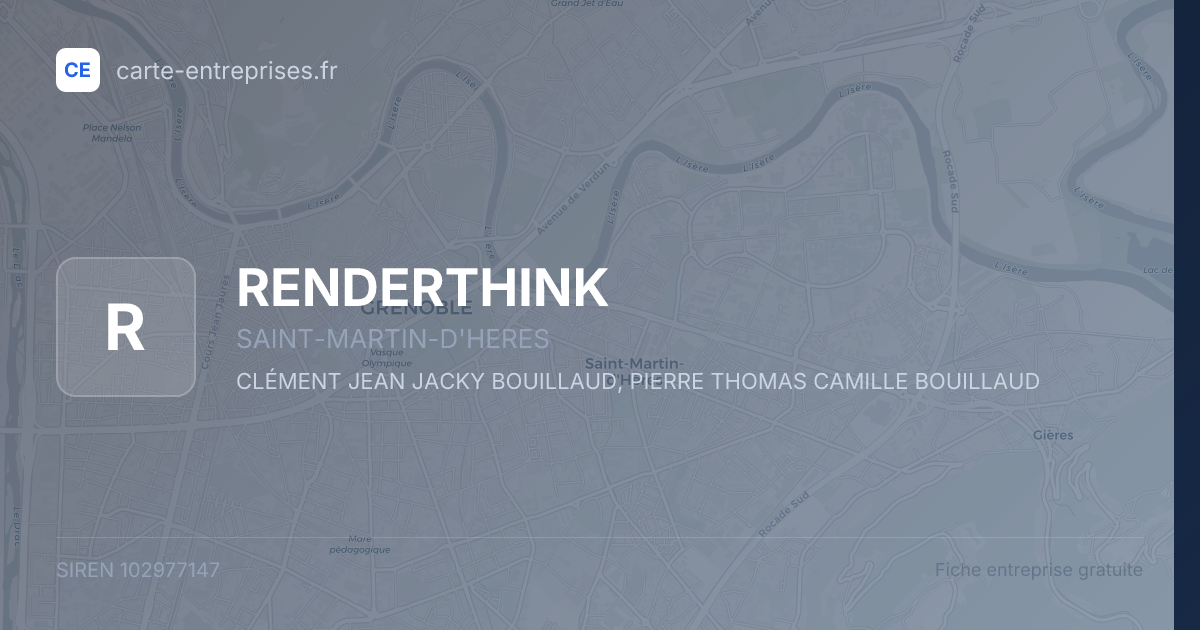 RENDERTHINK — 102977147 — fiche entreprise