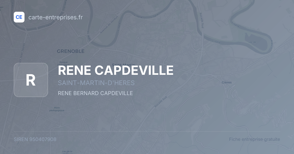 RENE CAPDEVILLE — 950407908 — fiche entreprise