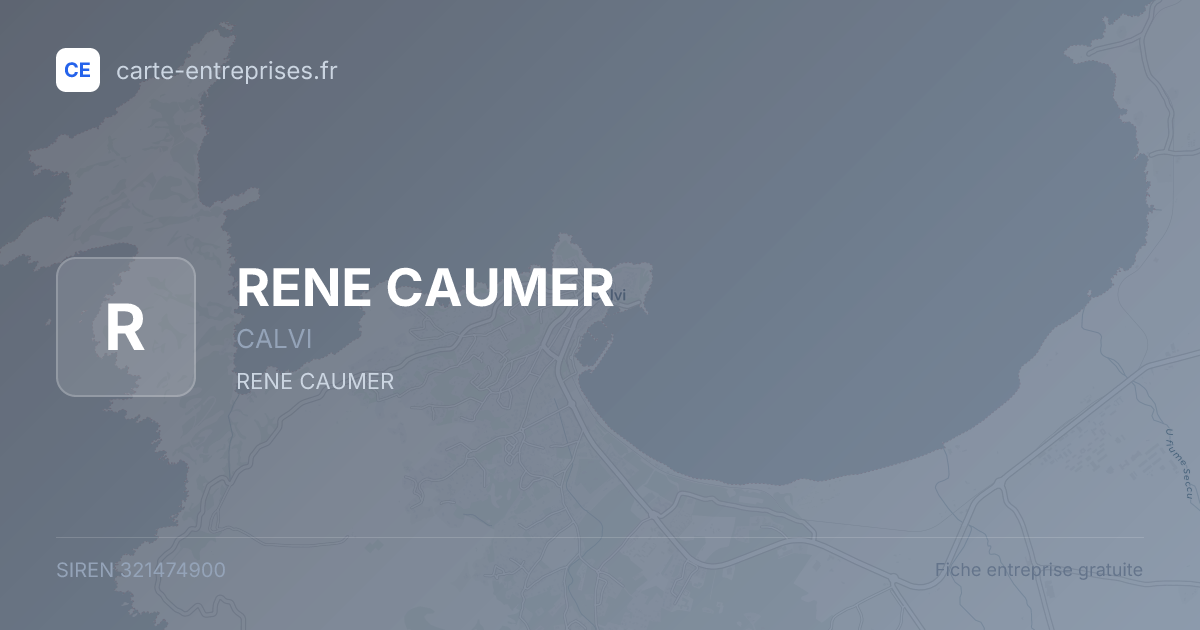 RENE CAUMER — 321474900 — fiche entreprise