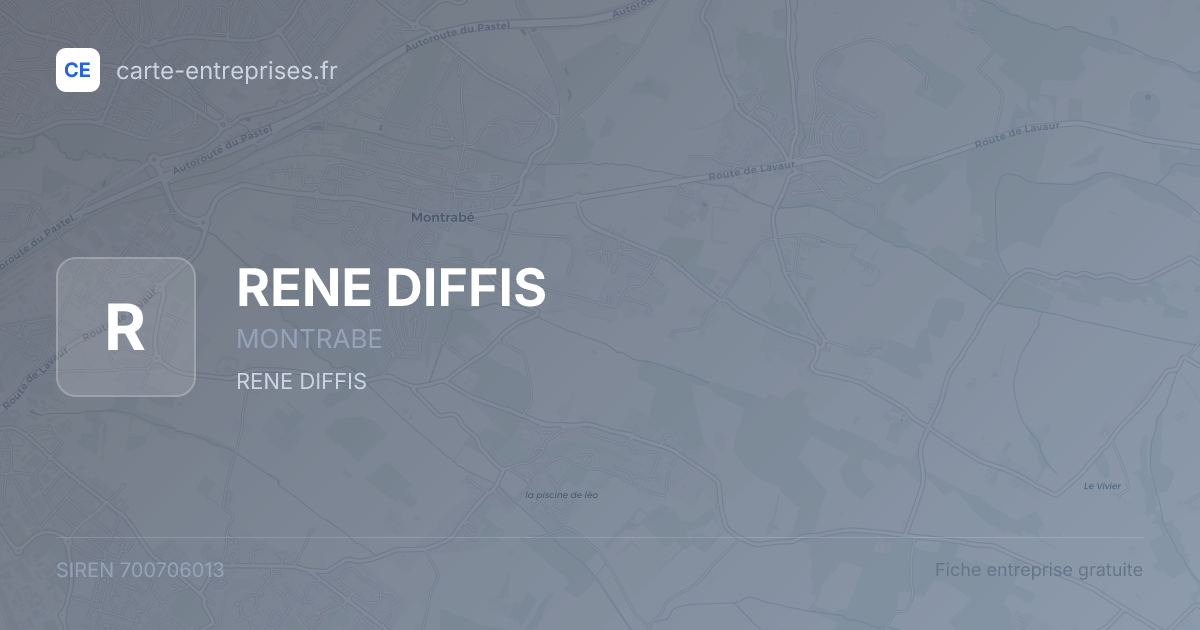 RENE DIFFIS — 700706013 — fiche entreprise