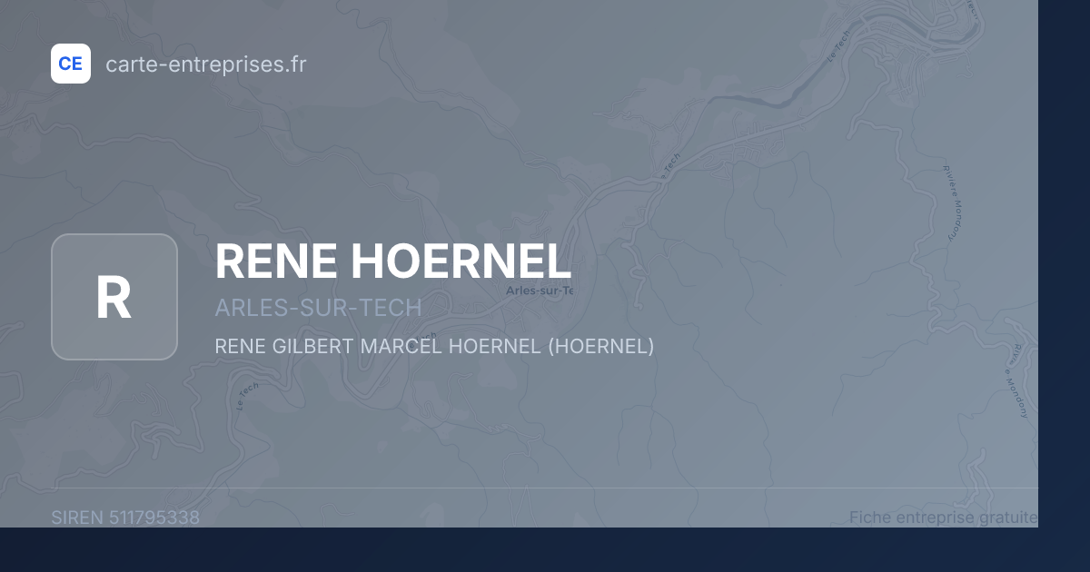 RENE HOERNEL — 511795338 — fiche entreprise