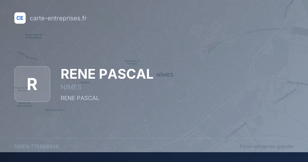 RENE PASCAL — 775888936 — fiche entreprise