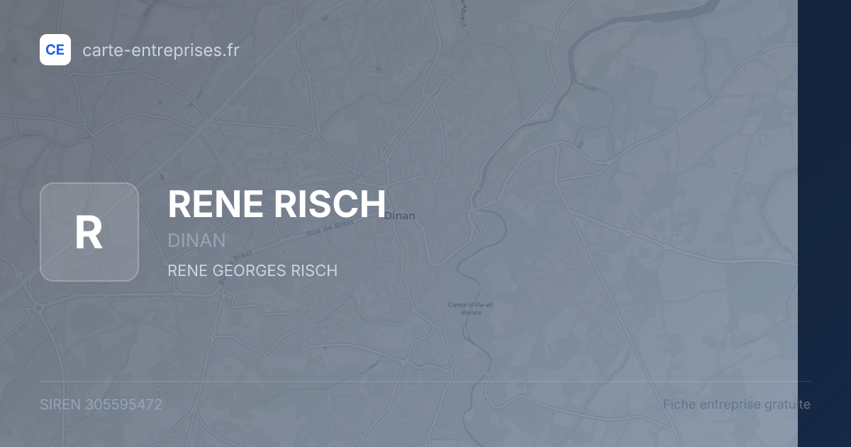 RENE RISCH — 305595472 — fiche entreprise