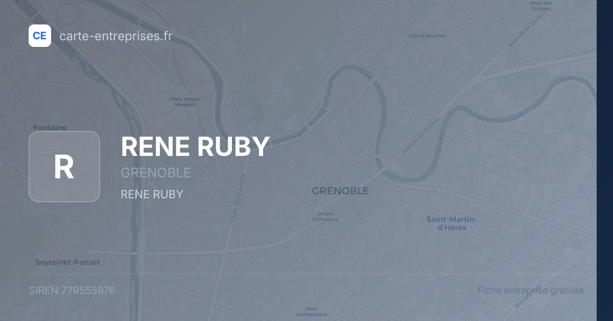 RENE RUBY — 779555978 — fiche entreprise