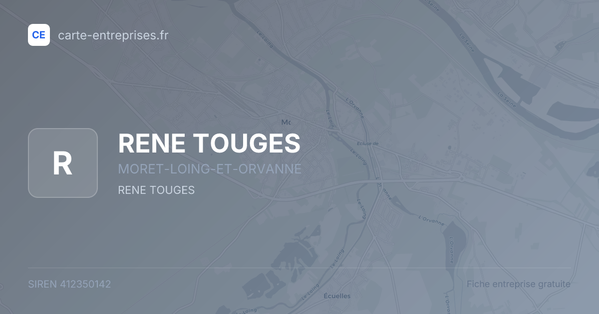 RENE TOUGES — 412350142 — fiche entreprise